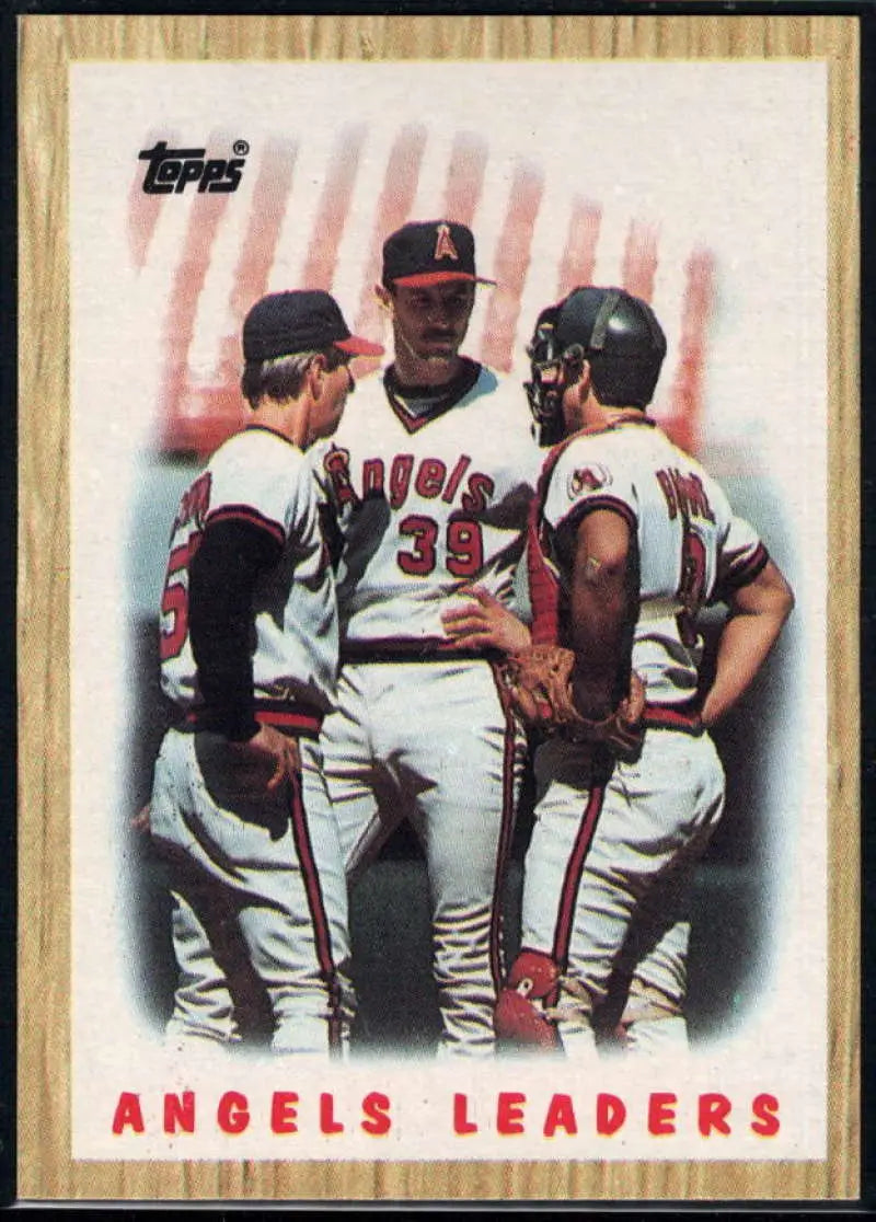 1987 Topps #556 Angels Leaders EX Excellent California Angels Baseball Card - Baseball Card Single