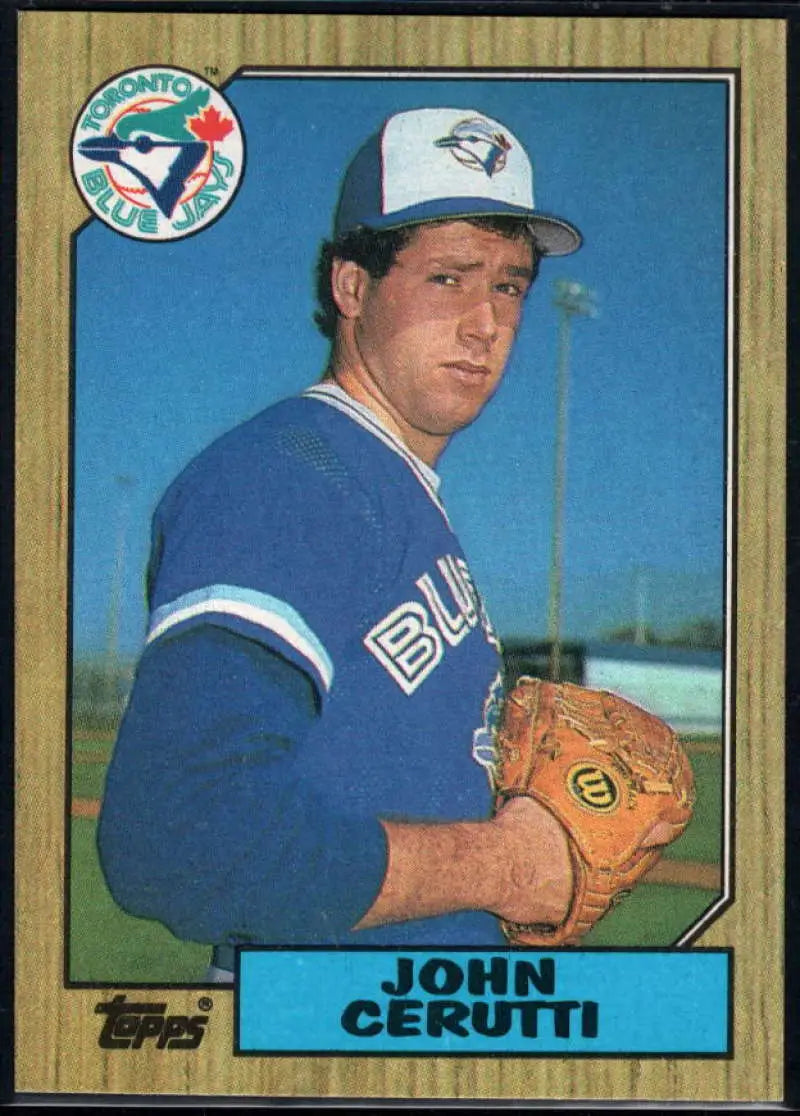 1987 Topps #557 John Cerutti EX Excellent RC Rookie Toronto Blue Jays Baseball Card - Baseball Card Single