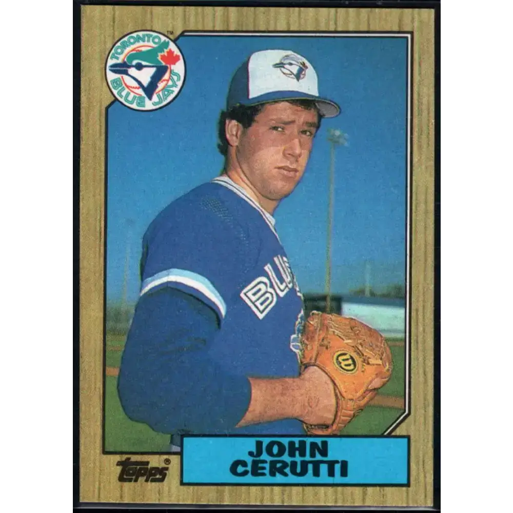 1987 Topps #557 John Cerutti EX Excellent RC Rookie Toronto Blue Jays Baseball Card - Baseball Card Single
