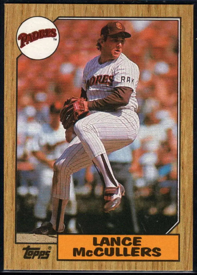 1987 Topps #559 Lance McCullers EX Excellent San Diego Padres Baseball Card - Baseball Card Single