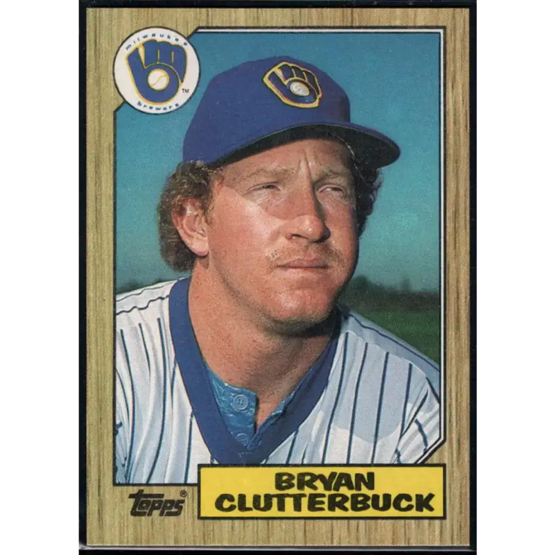 1987 Topps #562 Bryan Clutterbuck EX Excellent RC Rookie Milwaukee Brewers Baseball Card
