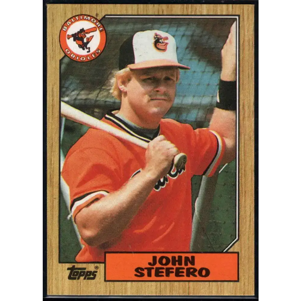 1987 Topps #563 John Stefero EX Excellent Baltimore Orioles Baseball Card - Baseball Card Single