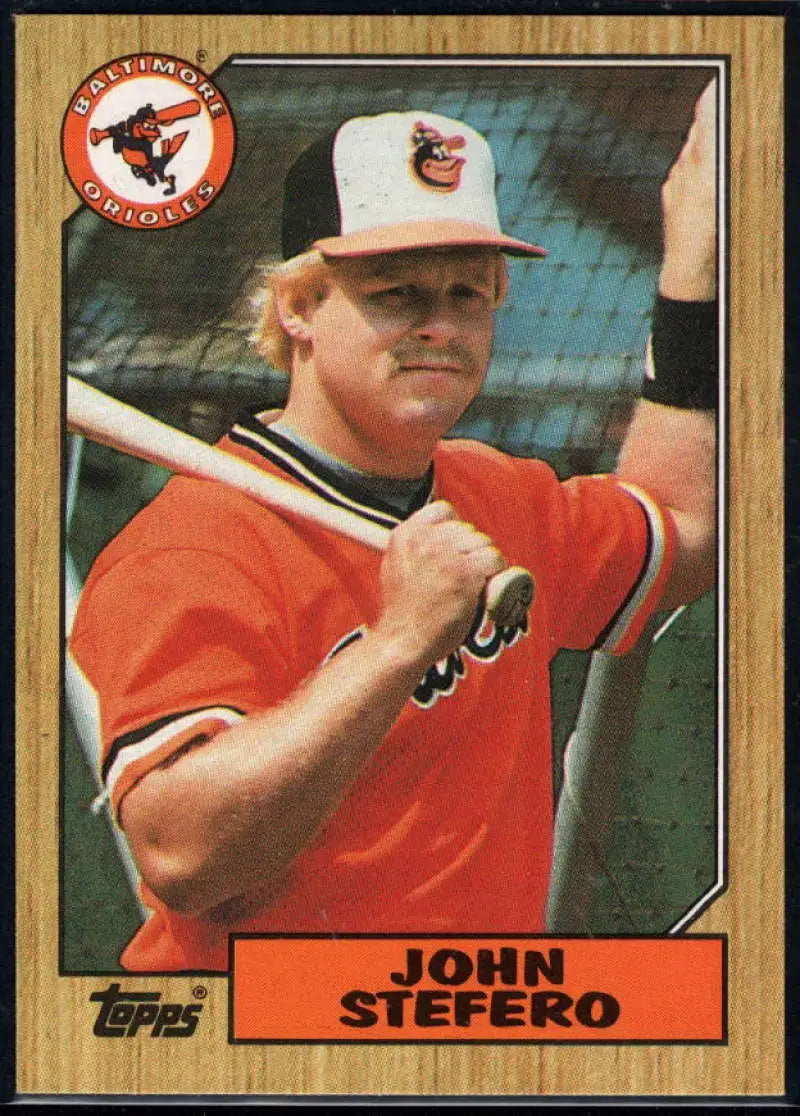1987 Topps #563 John Stefero EX Excellent Baltimore Orioles Baseball Card - Baseball Card Single