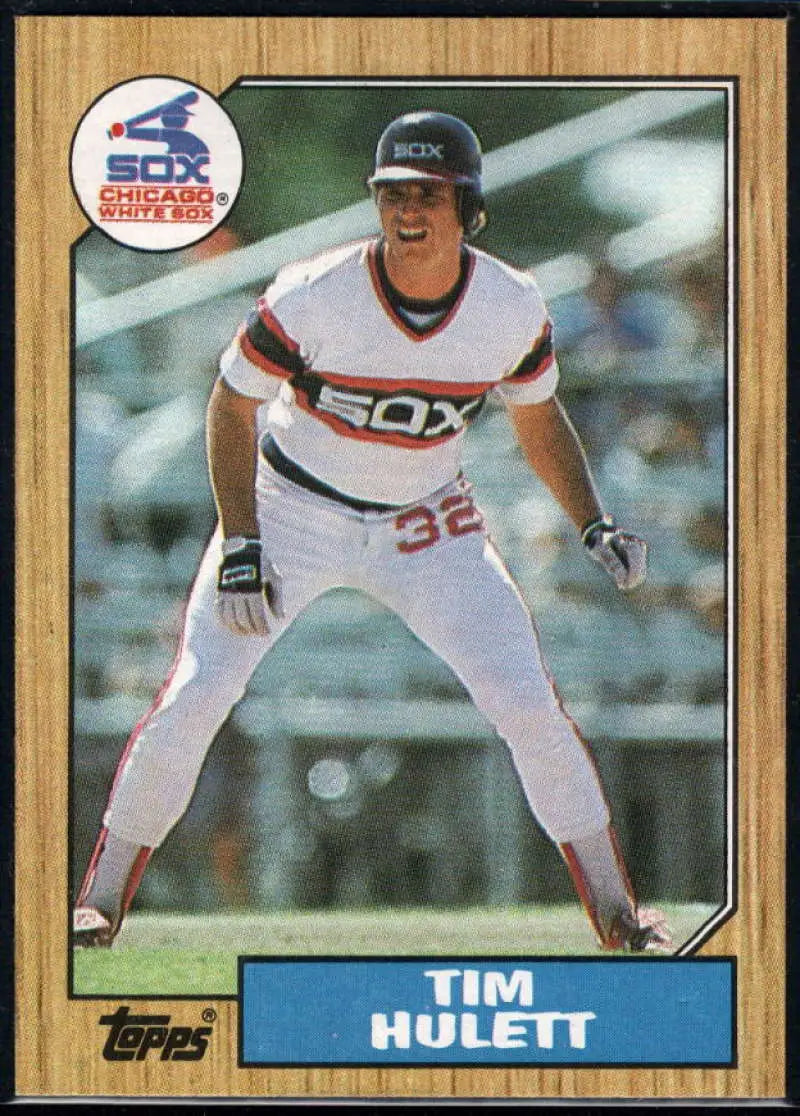 1987 Topps #566 Tim Hulett EX Excellent Chicago White Sox Baseball Card - Baseball Card Single
