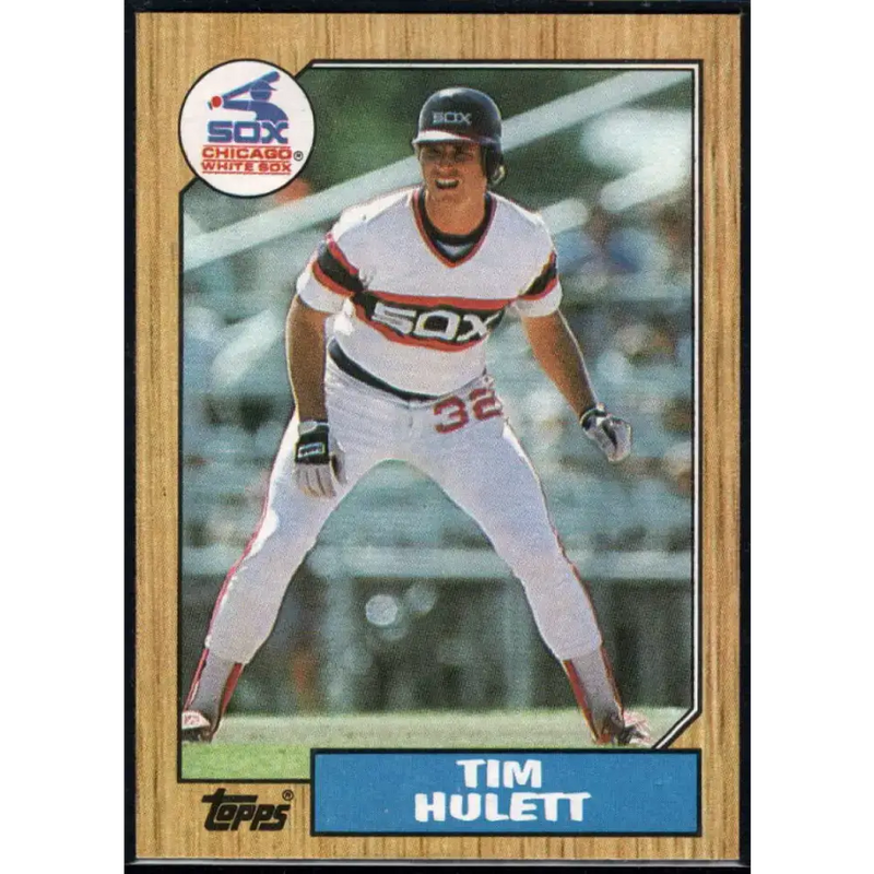 1987 Topps #566 Tim Hulett EX Excellent Chicago White Sox Baseball Card - Baseball Card Single
