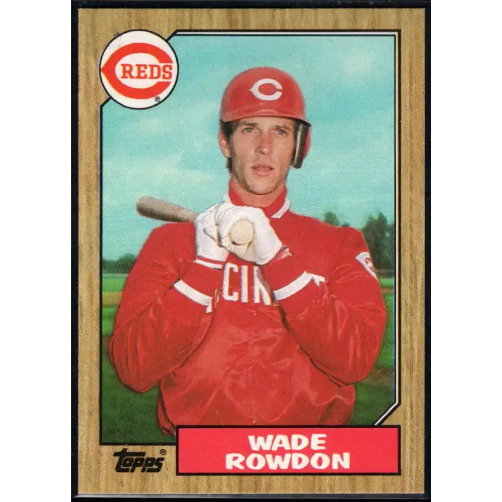 1987 Topps #569 Wade Rowdon EX Excellent Cincinnati Reds Baseball Card - Baseball Card Single