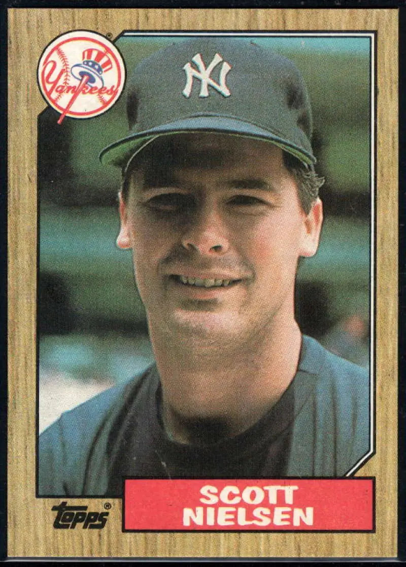 1987 Topps #57 Scott Nielsen EX Excellent RC Rookie New York Yankees Baseball Card - Baseball Card Single