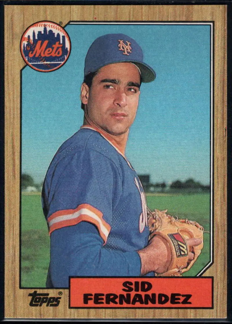 1987 Topps #570 Sid Fernandez EX Excellent New York Mets Baseball Card - Baseball Card Single