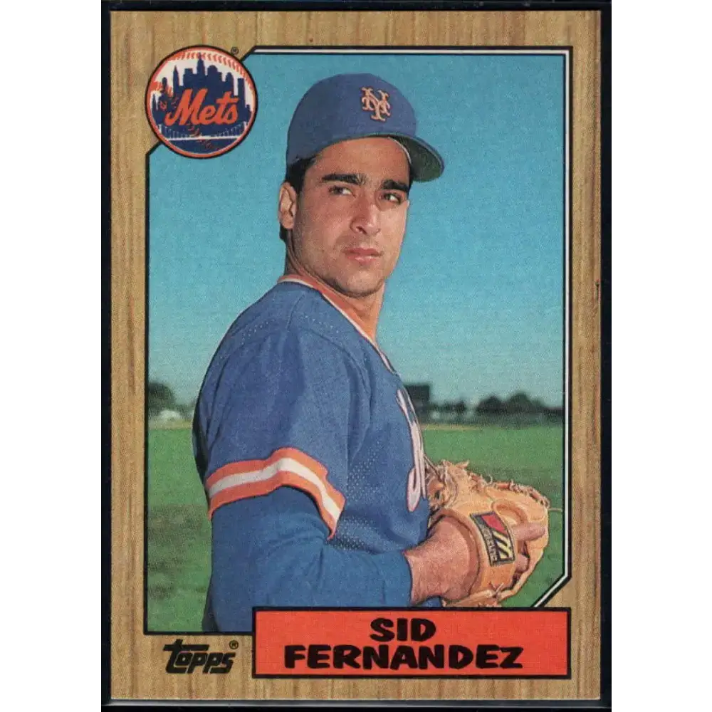 1987 Topps #570 Sid Fernandez EX Excellent New York Mets Baseball Card - Baseball Card Single