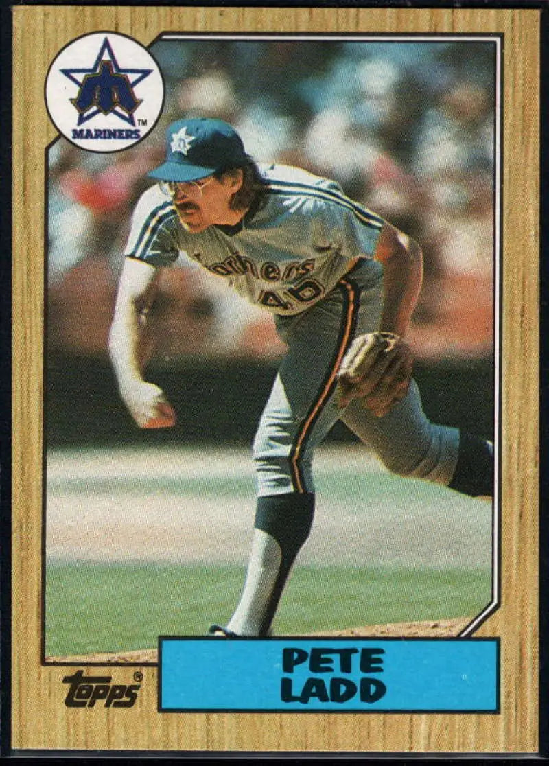 1987 Topps #572 Pete Ladd EX Excellent Seattle Mariners Baseball Card - Baseball Card Single
