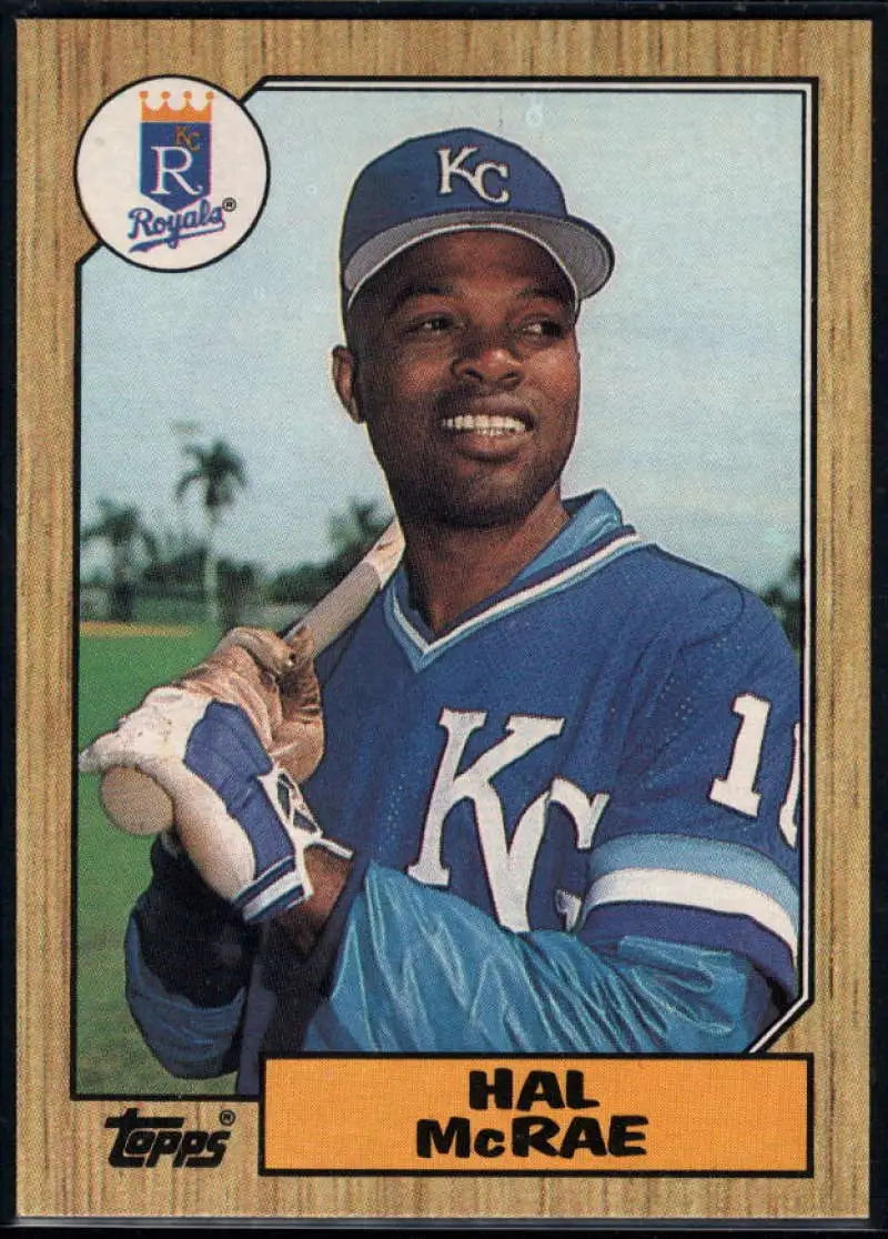 1987 Topps #573 Hal McRae EX Excellent Kansas City Royals Baseball Card - Baseball Card Single