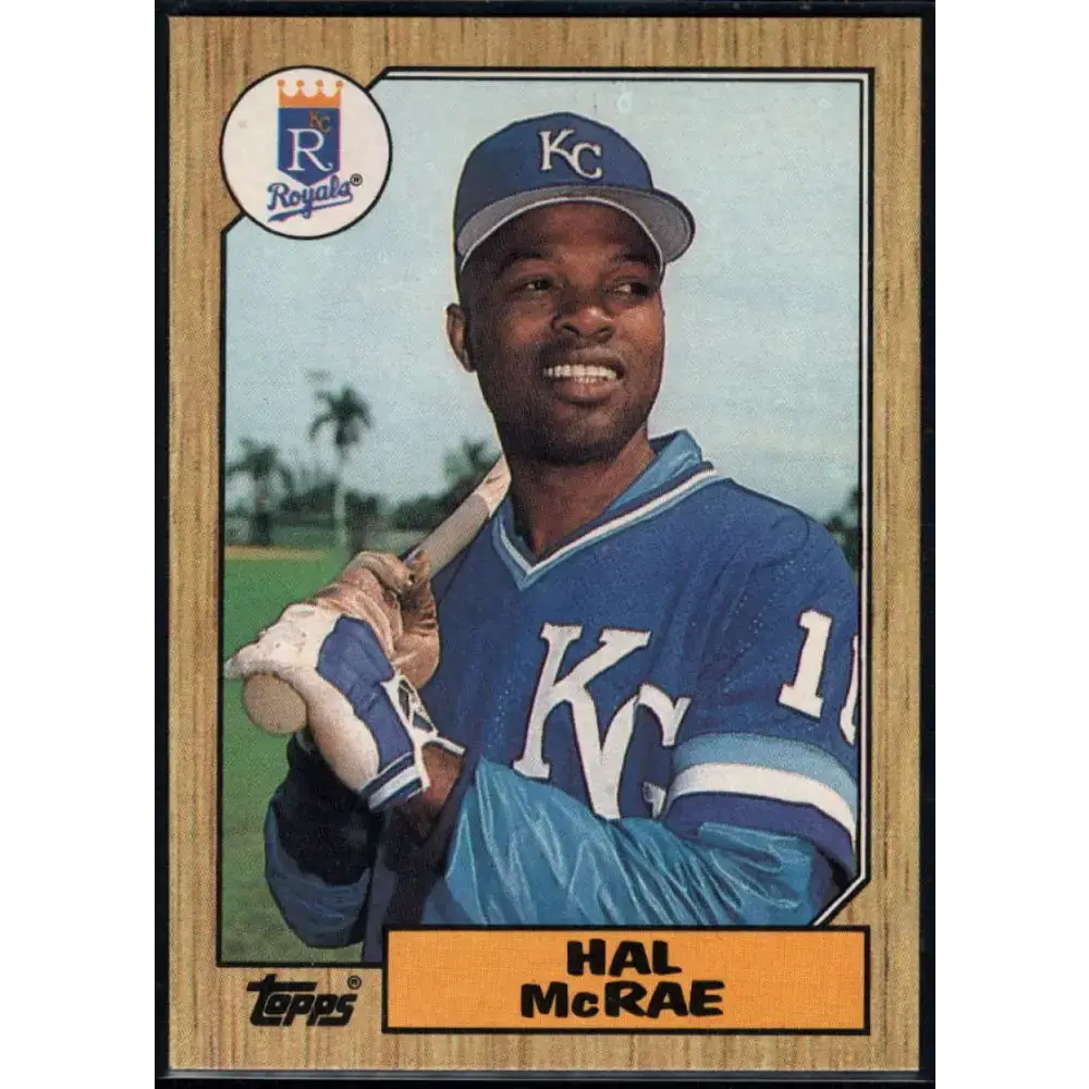 1987 Topps #573 Hal McRae EX Excellent Kansas City Royals Baseball Card - Baseball Card Single