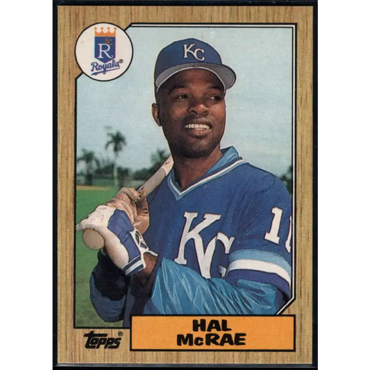 1987 Topps #573 Hal McRae EX Excellent Kansas City Royals Baseball Card - Baseball Card Single
