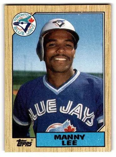 Manny Lee Toronto baseball card from 1987 Topps #574 Toronto Blue Jays collectible