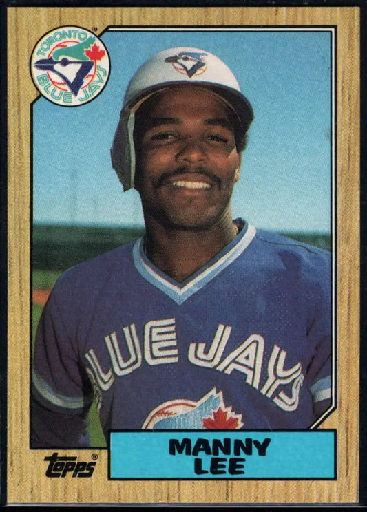 1987 Topps #574 Manuel Lee EX Excellent Toronto Blue Jays Baseball Card - Baseball Card Single
