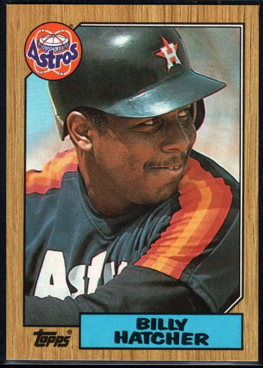 1987 Topps #578 Billy Hatcher EX Excellent Houston Astros Baseball Card - Baseball Card Single
