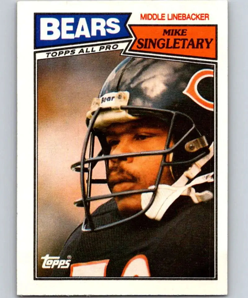 1987 Topps #58 Mike Singletary EX Excellent Chicago Bears Football Card - Football Card Single