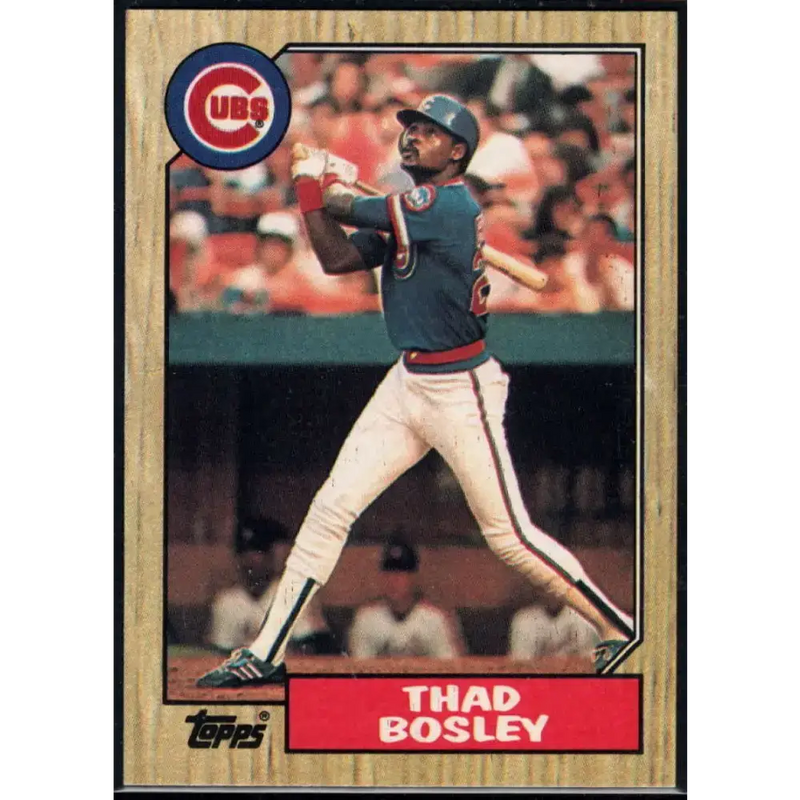 1987 Topps #58 Thad Bosley EX Excellent Chicago Cubs Baseball Card - Baseball Card Single