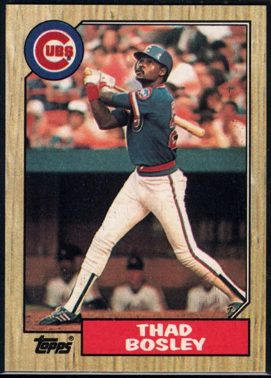 1987 Topps #58 Thad Bosley EX Excellent Chicago Cubs Baseball Card - Baseball Card Single