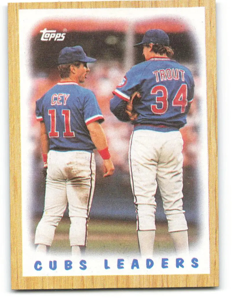 1987 Topps #581 Steve Trout EX Excellent Chicago Cubs Baseball Card - Baseball Card Single