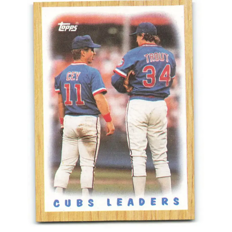 1987 Topps #581 Steve Trout EX Excellent Chicago Cubs Baseball Card - Baseball Card Single