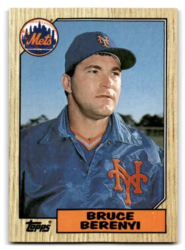 1987 Topps Bruce Berenyi baseball card with original gloss from the Excellent Mets series