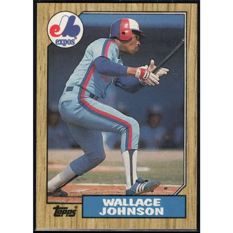 1987 Topps #588 Wallace Johnson EX Excellent Montreal Expos Baseball Card - Baseball Card Single