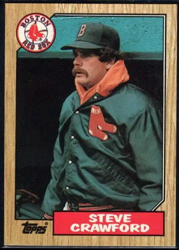 1987 Topps #589 Steve Crawford NM-MT Red Sox ID:19607 - Baseball Card Single