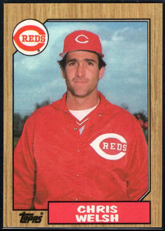 1987 Topps #592 Chris Welsh EX Excellent Cincinnati Reds Baseball Card - Baseball Card Single