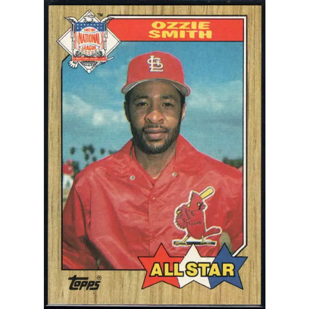 1987 Topps #598 Ozzie Smith EX Excellent St. Louis Cardinals Baseball Card - Baseball Card Single