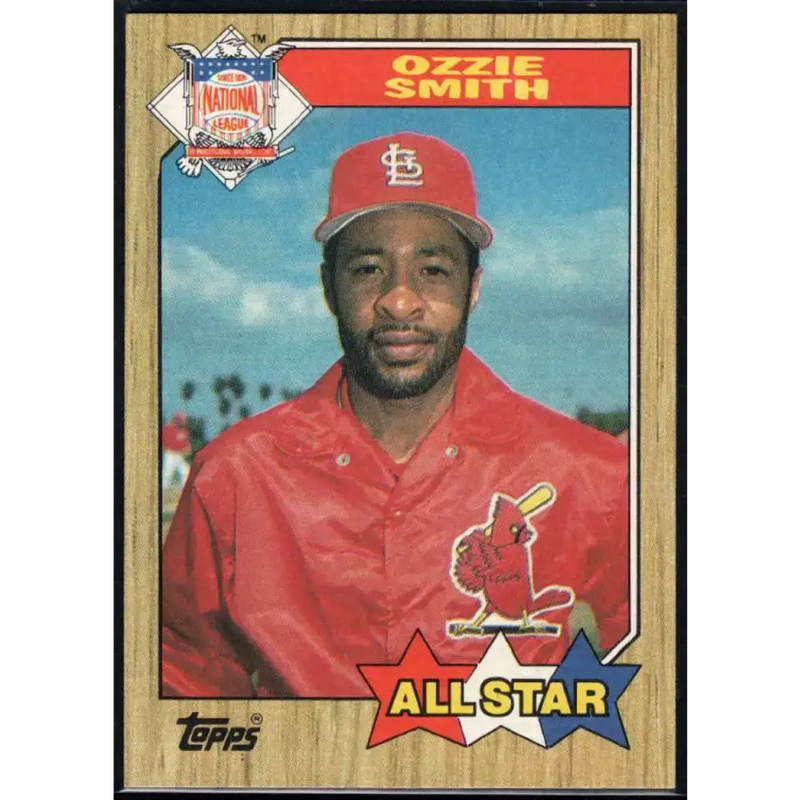 1987 Topps #598 Ozzie Smith EX Excellent St. Louis Cardinals Baseball Card - Baseball Card Single