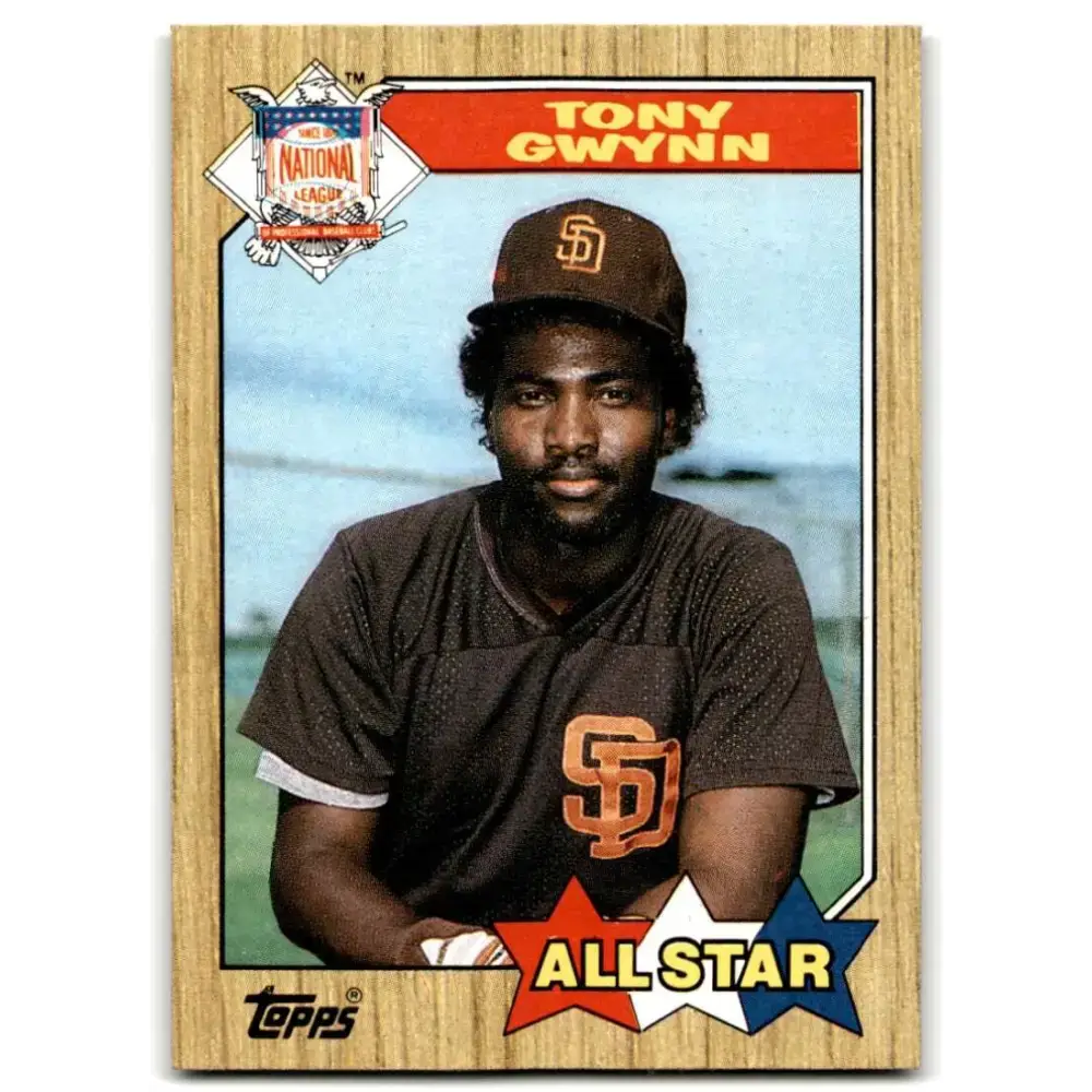 1987 Topps #599 Tony Gwynn EX Excellent San Diego Padres Baseball Card - Baseball Card Single