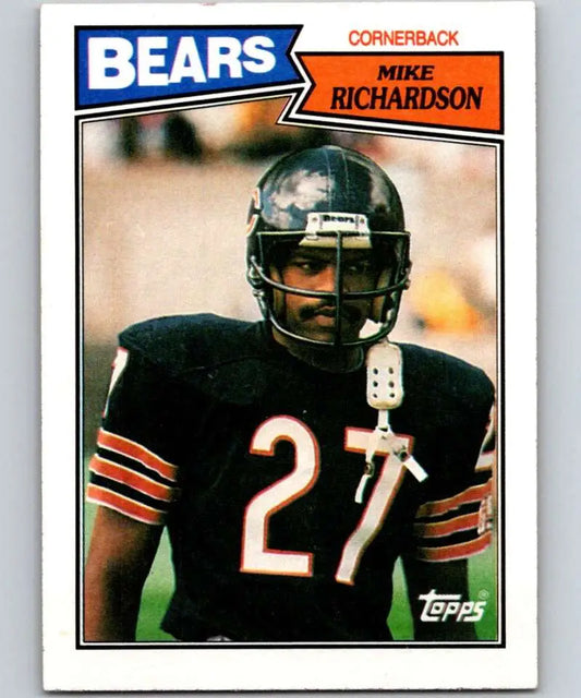 1987 Topps #60 Mike Richardson EX Excellent Chicago Bears Football Card - Football Card Single