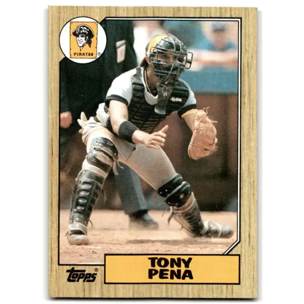 1987 Topps #60 Tony Pena EX Excellent Pittsburgh Pirates Baseball Card - Baseball Card Single