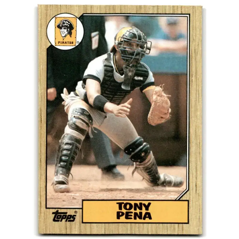 1987 Topps #60 Tony Pena EX Excellent Pittsburgh Pirates Baseball Card - Baseball Card Single