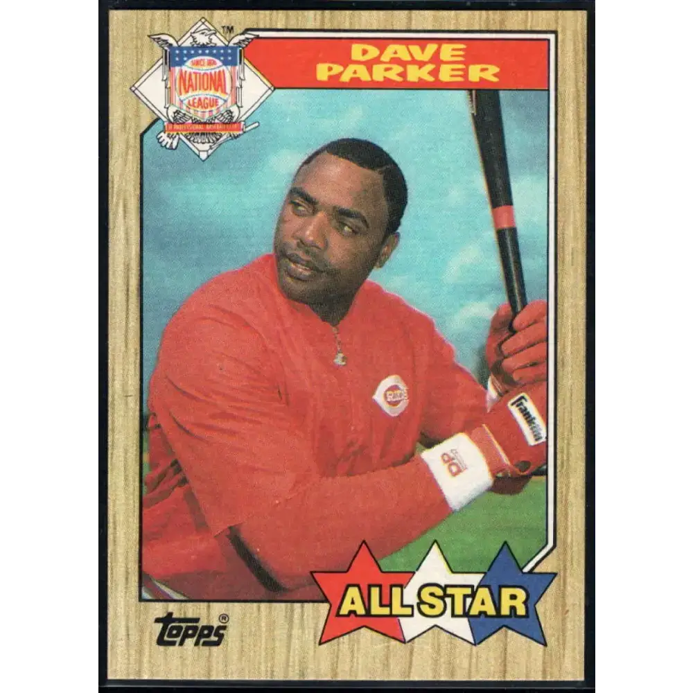 1987 Topps #600 Dave Parker EX Excellent Cincinnati Reds Baseball Card - Baseball Card Single