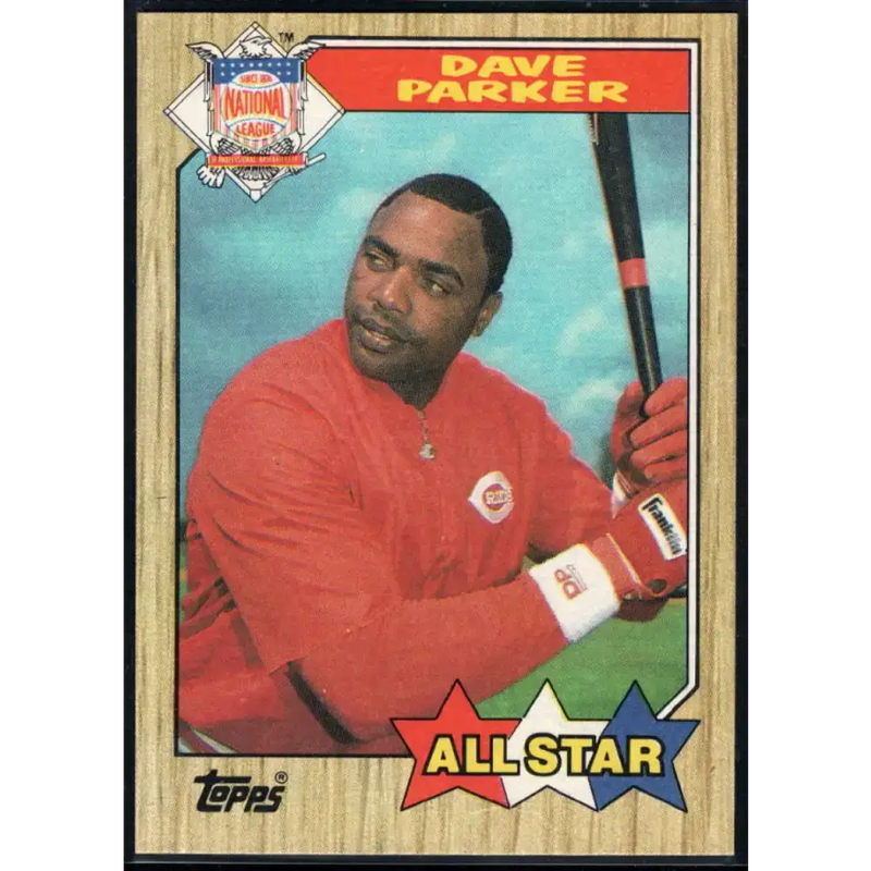 1987 Topps #600 Dave Parker EX Excellent Cincinnati Reds Baseball Card - Baseball Card Single
