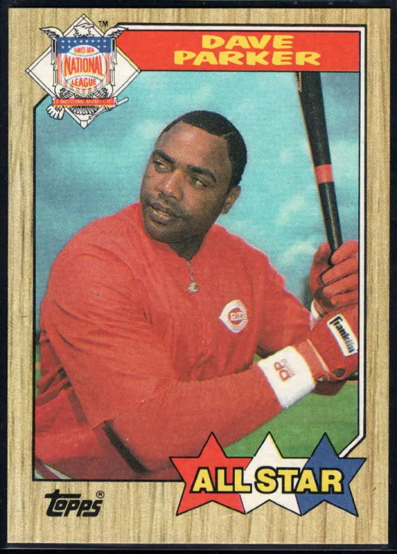 1987 Topps #600 Dave Parker EX Excellent Cincinnati Reds Baseball Card - Baseball Card Single