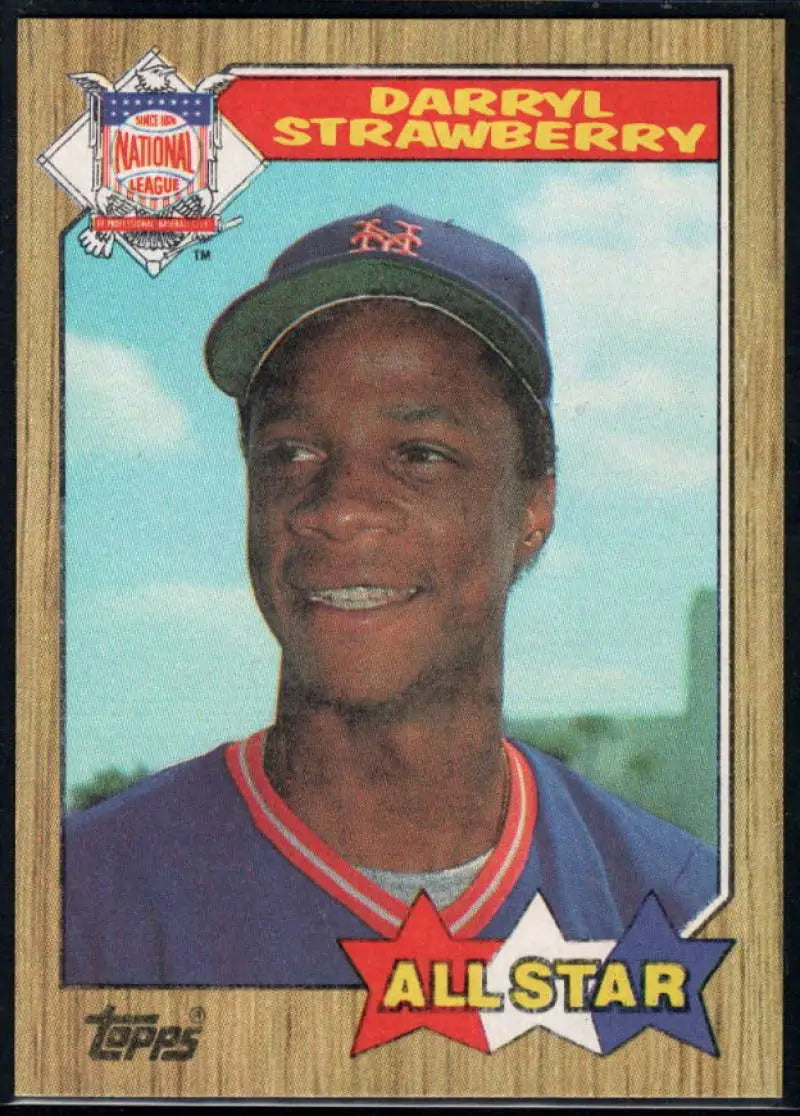 1987 Topps #601 Darryl Strawberry EX Excellent New York Mets Baseball Card - Baseball Card Single