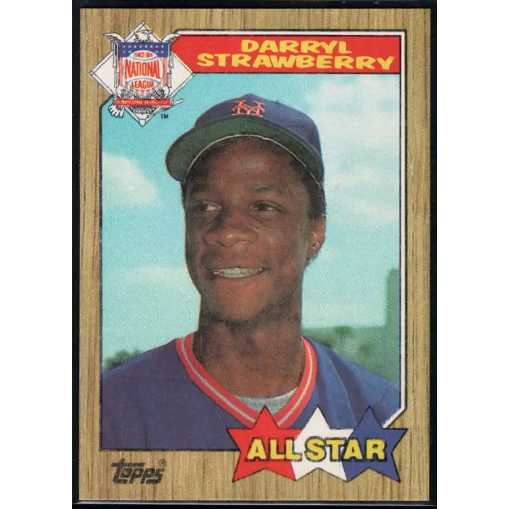 1987 Topps #601 Darryl Strawberry EX Excellent New York Mets Baseball Card - Baseball Card Single