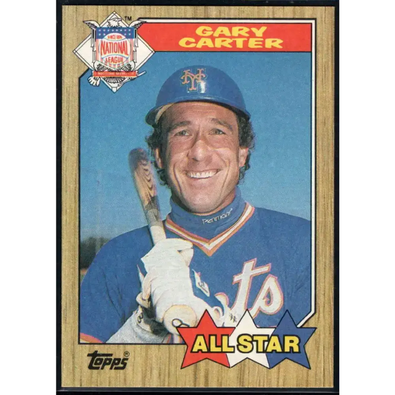 1987 Topps #602 Gary Carter EX Excellent New York Mets Baseball Card - Baseball Card Single