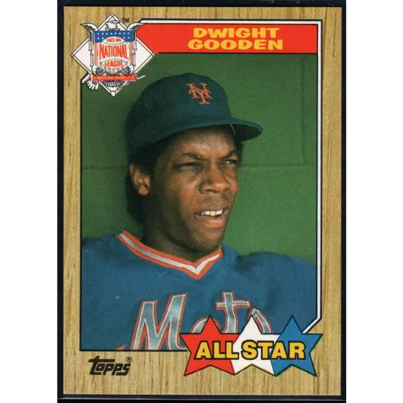 1987 Topps #603 Dwight Gooden EX Excellent New York Mets Baseball Card - Baseball Card Single