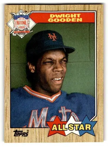 Original gloss 603a Dwight Gooden baseball card from 1987 Topps NY Mets