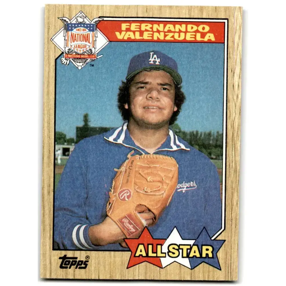 1987 Topps #604 Fernando Valenzuela EX Excellent Los Angeles Dodgers Baseball Card - Baseball Card Single