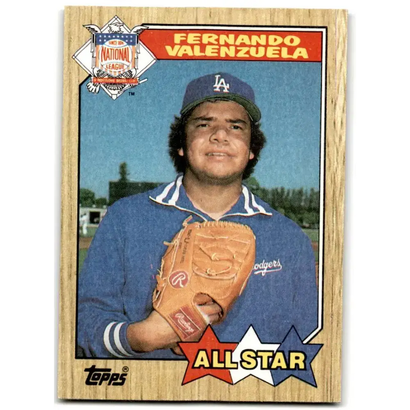 1987 Topps #604 Fernando Valenzuela EX Excellent Los Angeles Dodgers Baseball Card - Baseball Card Single