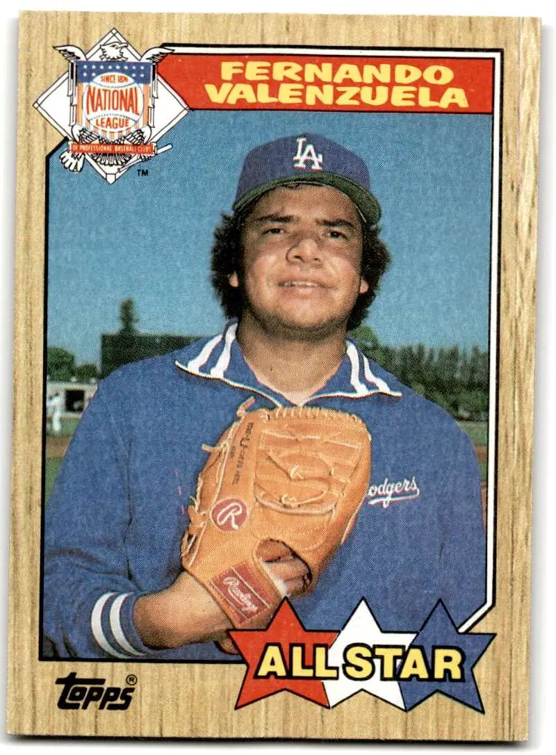 1987 Topps #604 Fernando Valenzuela EX Excellent Los Angeles Dodgers Baseball Card - Baseball Card Single