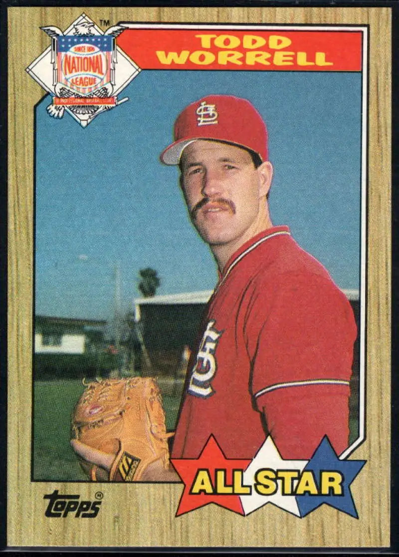 1987 Topps #605 Todd Worrell EX Excellent St. Louis Cardinals Baseball Card - Baseball Card Single