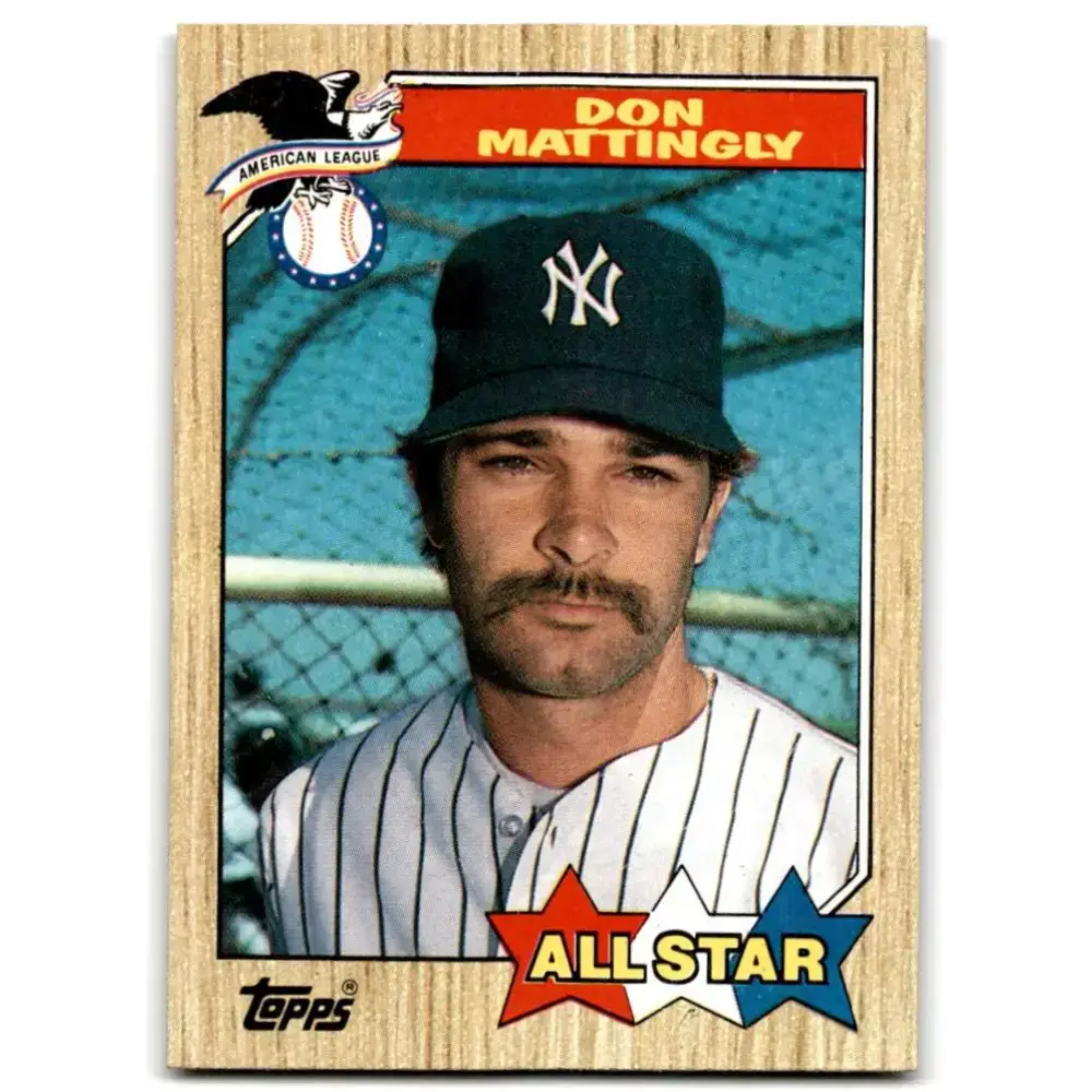1987 Topps #606 Don Mattingly EX Excellent New York Yankees Baseball Card - Baseball Card Single