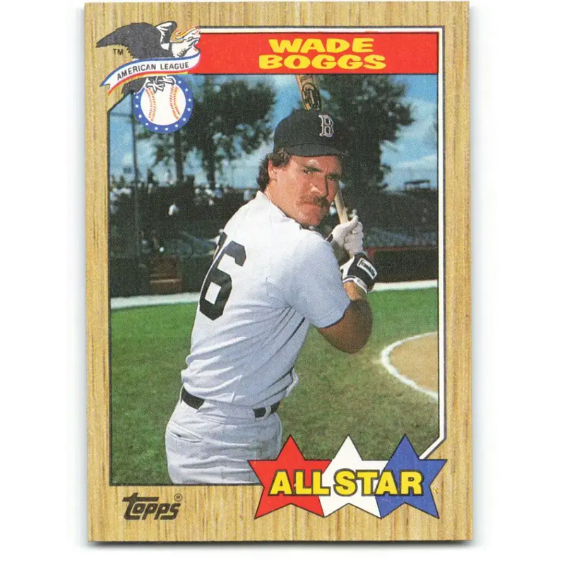 1987 Topps #608 Wade Boggs EX Excellent Boston Red Sox Baseball Card - Baseball Card Single