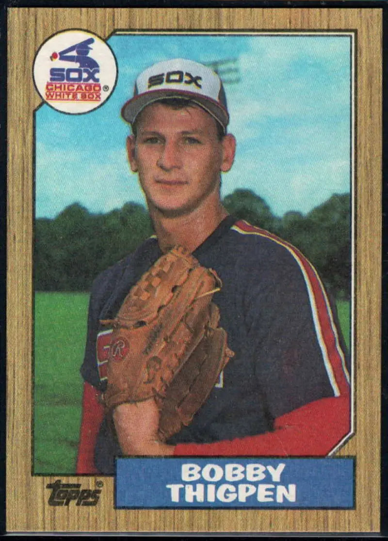 1987 Topps #61 Bobby Thigpen EX Excellent RC Rookie Chicago White Sox Baseball Card - Baseball Card Single